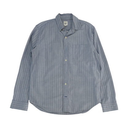 Blue Striped Long Sleeve Button Down
