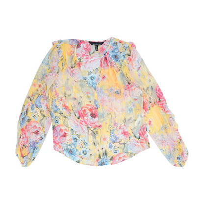 Yellow Floral Blouse