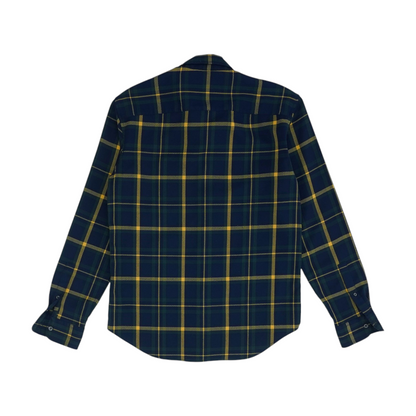 Navy Check Long Sleeve Button Down