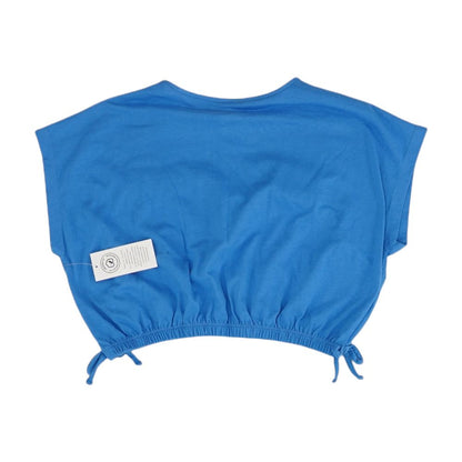 Blue Solid Crewneck T-Shirt