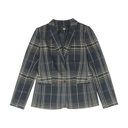 Black Plaid Blazer