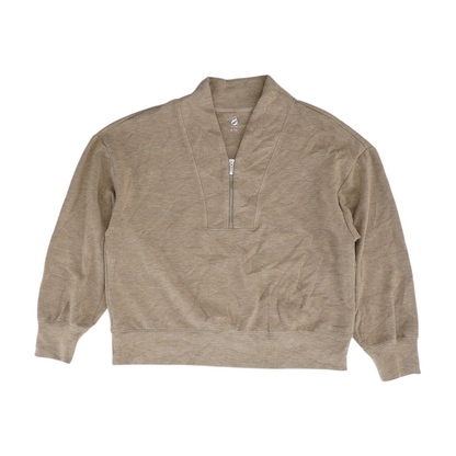 Brown Solid Sweatshirt Pullover