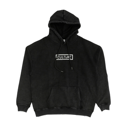 Black Graphic Hoodie Pullover