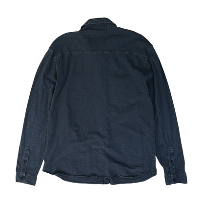 Charcoal Solid Long Sleeve Button Down