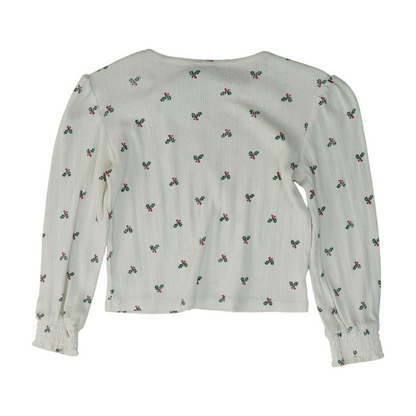 Ivory Print Blouse