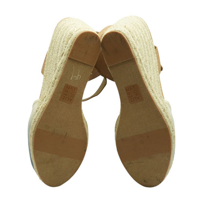 Blue Wedged Sandals