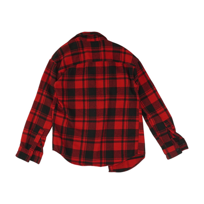Red Plaid Flannel Button Down