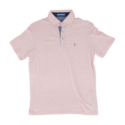 Pink Solid Short Sleeve Polo
