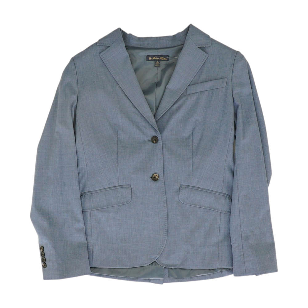 Blue Solid Blazer