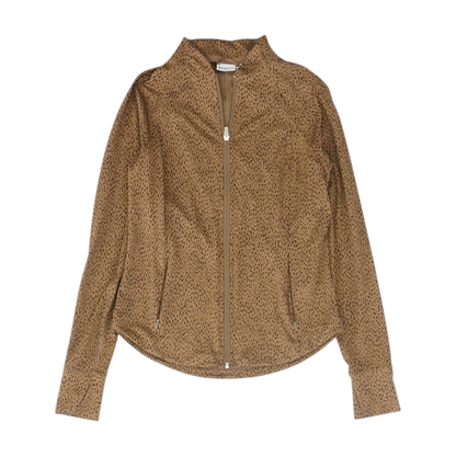 Brown Print Active Jacket