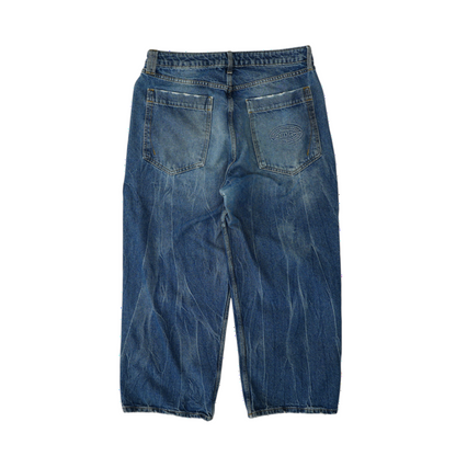 Blue Wide Leg Jeans