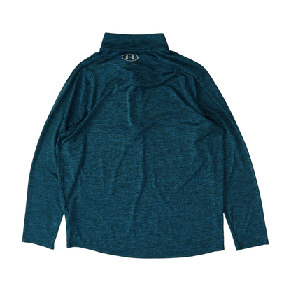 Teal Solid 1/4 Zip Pullover