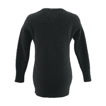 Black Solid Cardigan Sweater