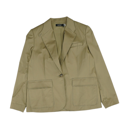 Khaki Solid Blazer