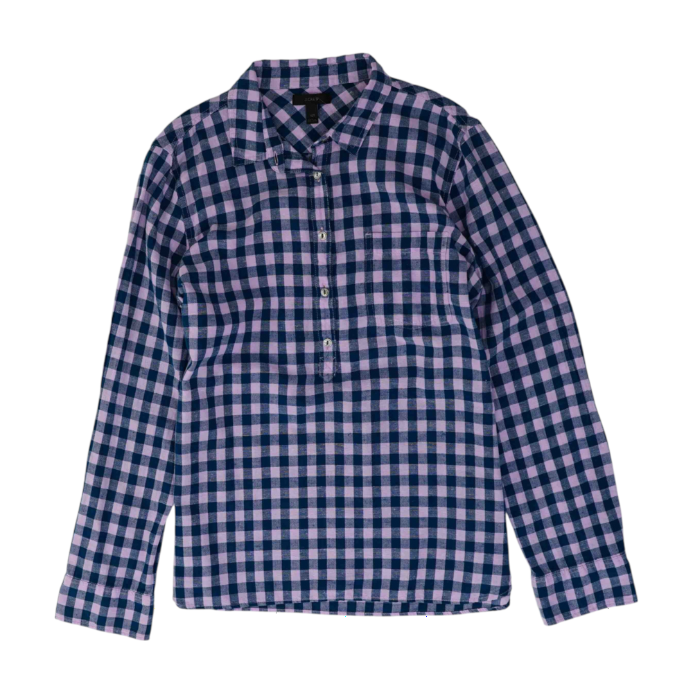 Blue Tall Check Blouse