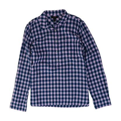 Blue Tall Check Blouse