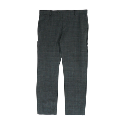 Charcoal Plaid Regular Pants