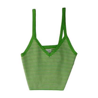 Green Striped Blouse