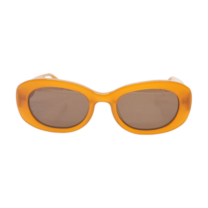 Gold Carmel XW Oval Sunglasses