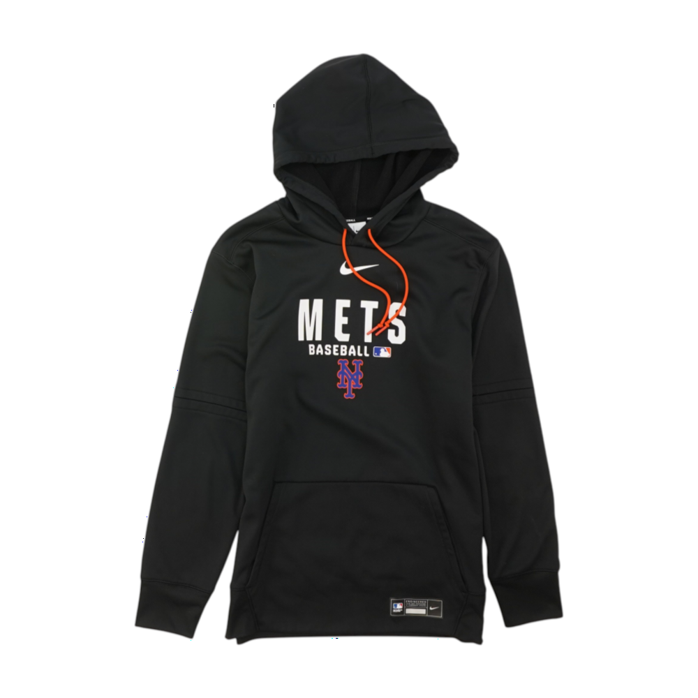 Black New York Mets Solid Hoodie Pullover