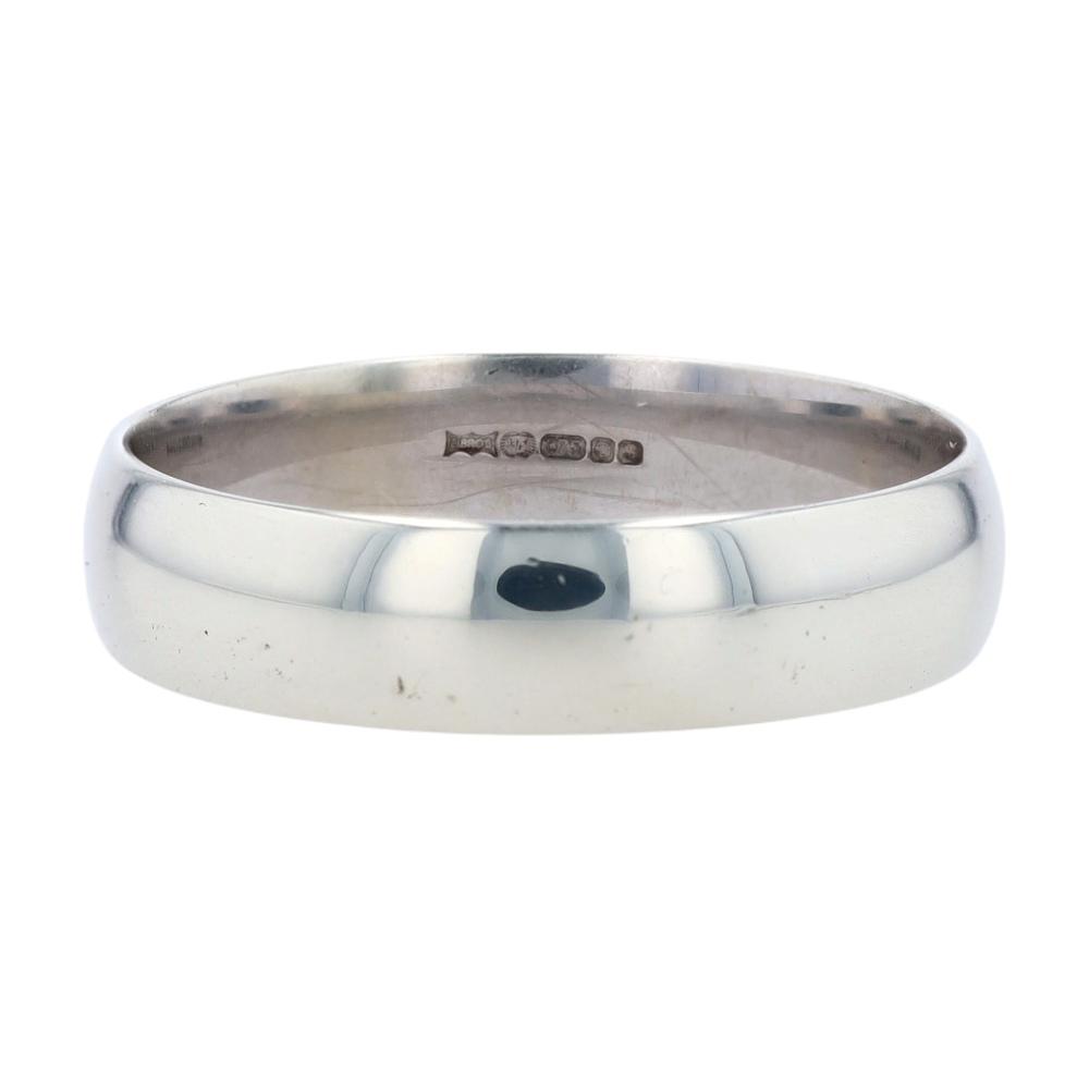 9K White Gold Band
