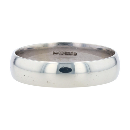 9K White Gold Band