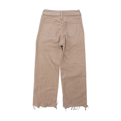 Tan Wide Leg Jeans