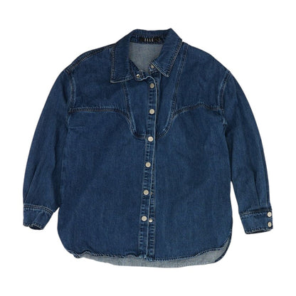 Navy Button Down