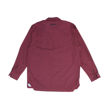 Red Check Long Sleeve Button Down