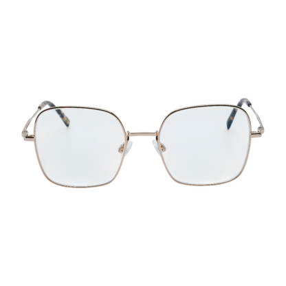 Gold Aniyah W Square Prescription Eyewear