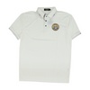 White Check Short Sleeve Polo