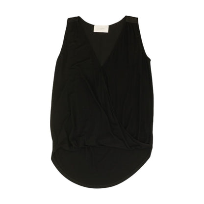 Black Solid Sleeveless Blouse