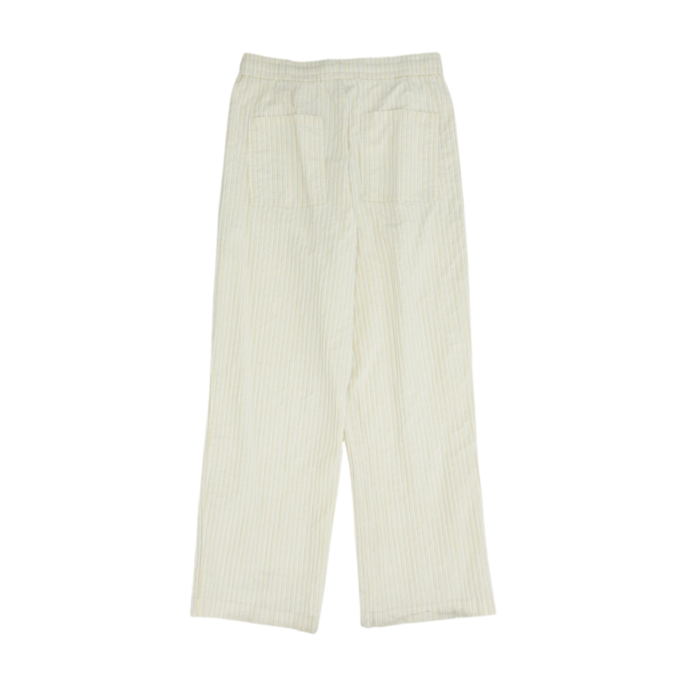 Beige Striped Pants