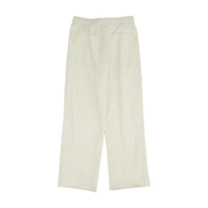 Beige Striped Pants
