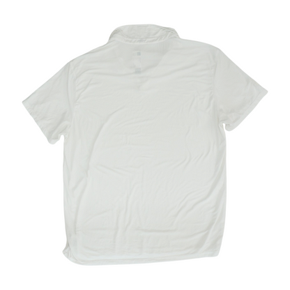 White Solid Short Sleeve Polo