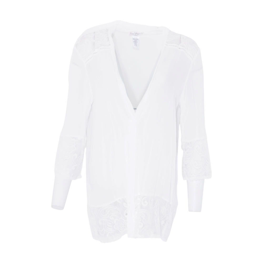 White Solid Robe