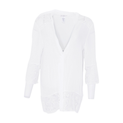White Solid Robe