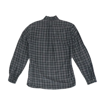 Gray Plaid Long Sleeve Button Down
