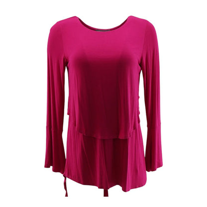 Pink Solid Mini Dress