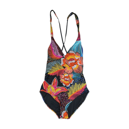 Black Abstract One-Piece
