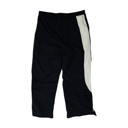 Black Color Block Straight Pants