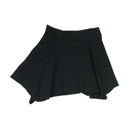 Black Striped Mini Skirt