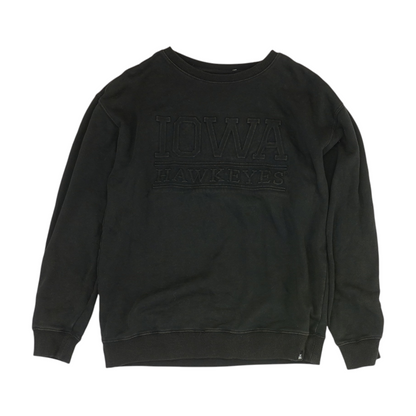Black Solid Sweatshirt Pullover