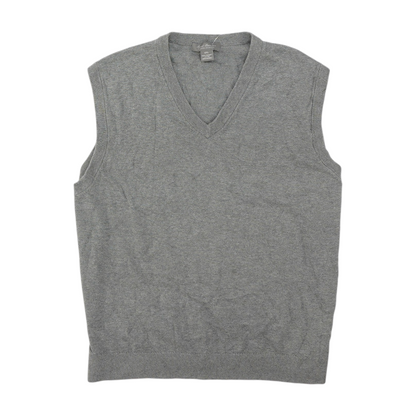 Gray Solid Pullover Sweater