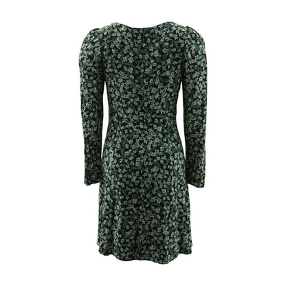Black Floral Midi Dress
