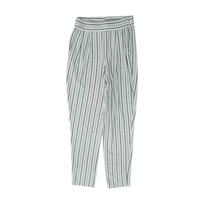White Striped Regular Pants