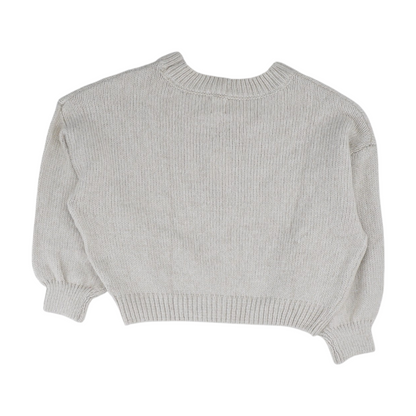 Beige Argyle Pullover Sweater