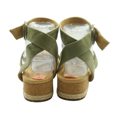 Olive Flat Sandals