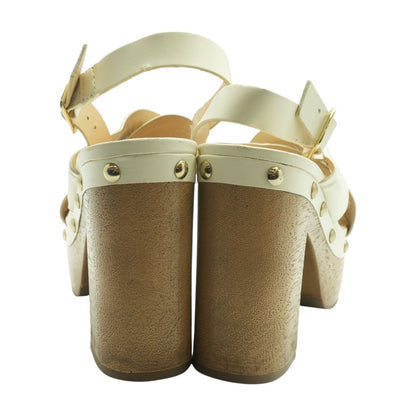 Ivory Block Heels