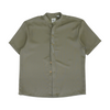 Olive Solid Short Sleeve Button Down